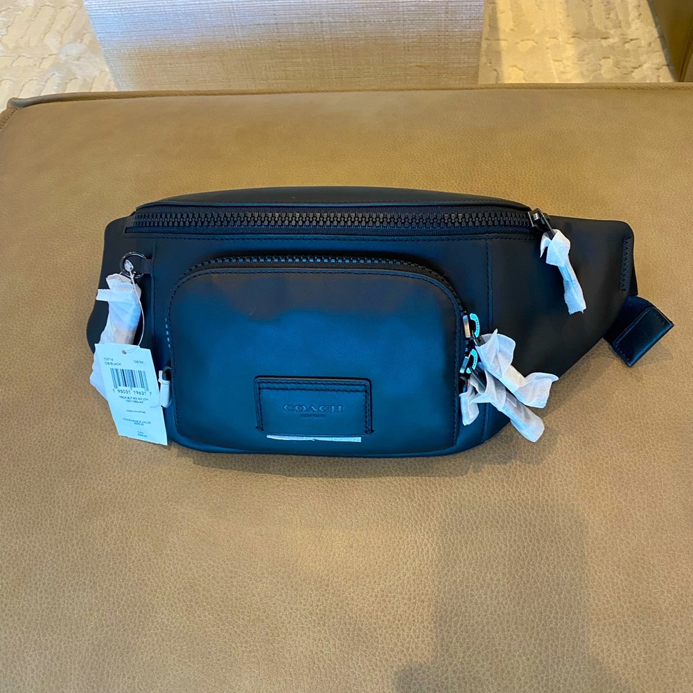 NWT coach X Track Belt Bag
